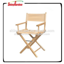 cadeira alta, cadeira de diretor de madeira dobrável